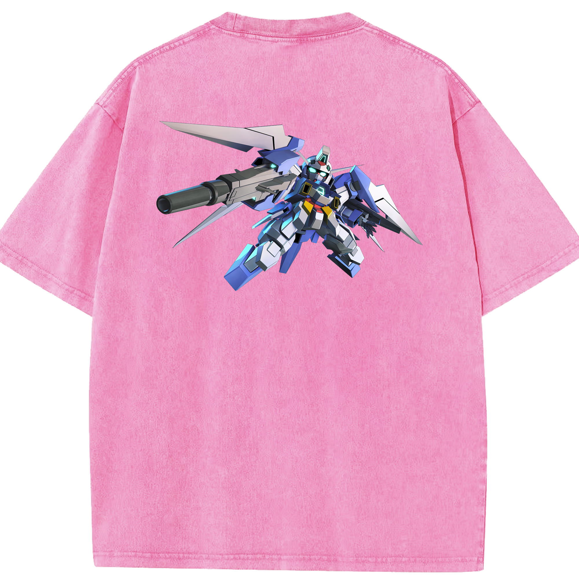 （画像用） 機動戦士ガンダム Mobile Suit Gundam 綿100% ヴィンテージ風 半袖Tシャツ（背面プリント）